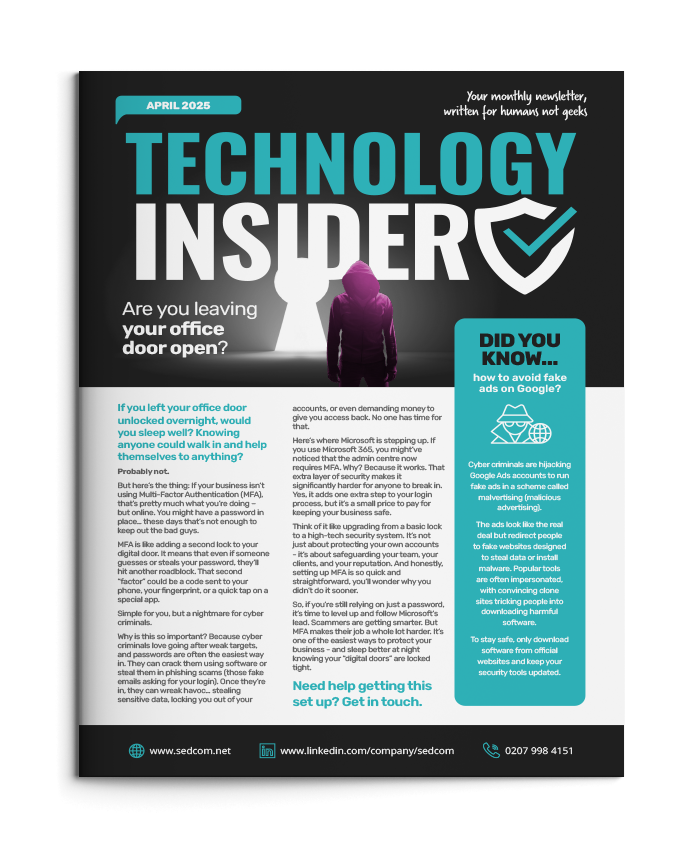 April 2025 Newsletter